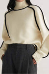 Turtleneck long sleeve sweater