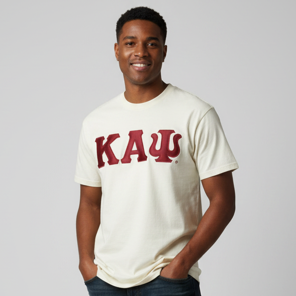 Kappa Letters T-shirt Cream