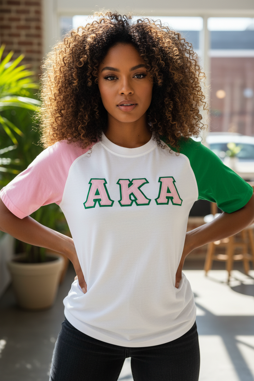 AKA Color Block Tee White