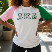 AKA Color Block Tee White
