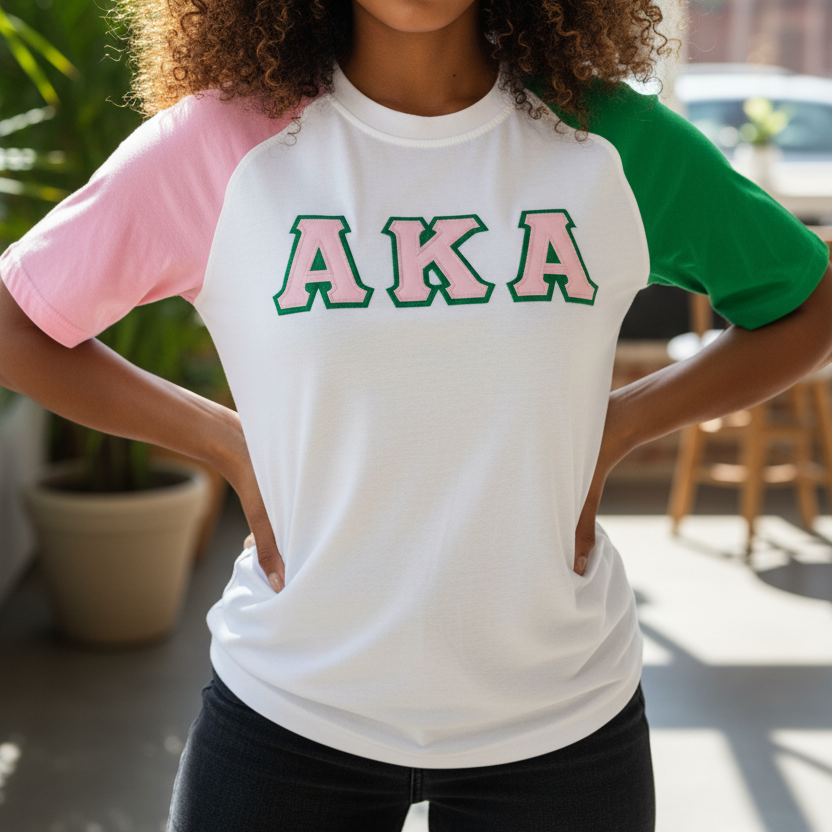 AKA Color Block Tee White