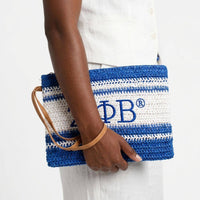 Zeta Embroidered Pouch Bag