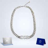 Zeta Silver Chain Greek Letter Necklace