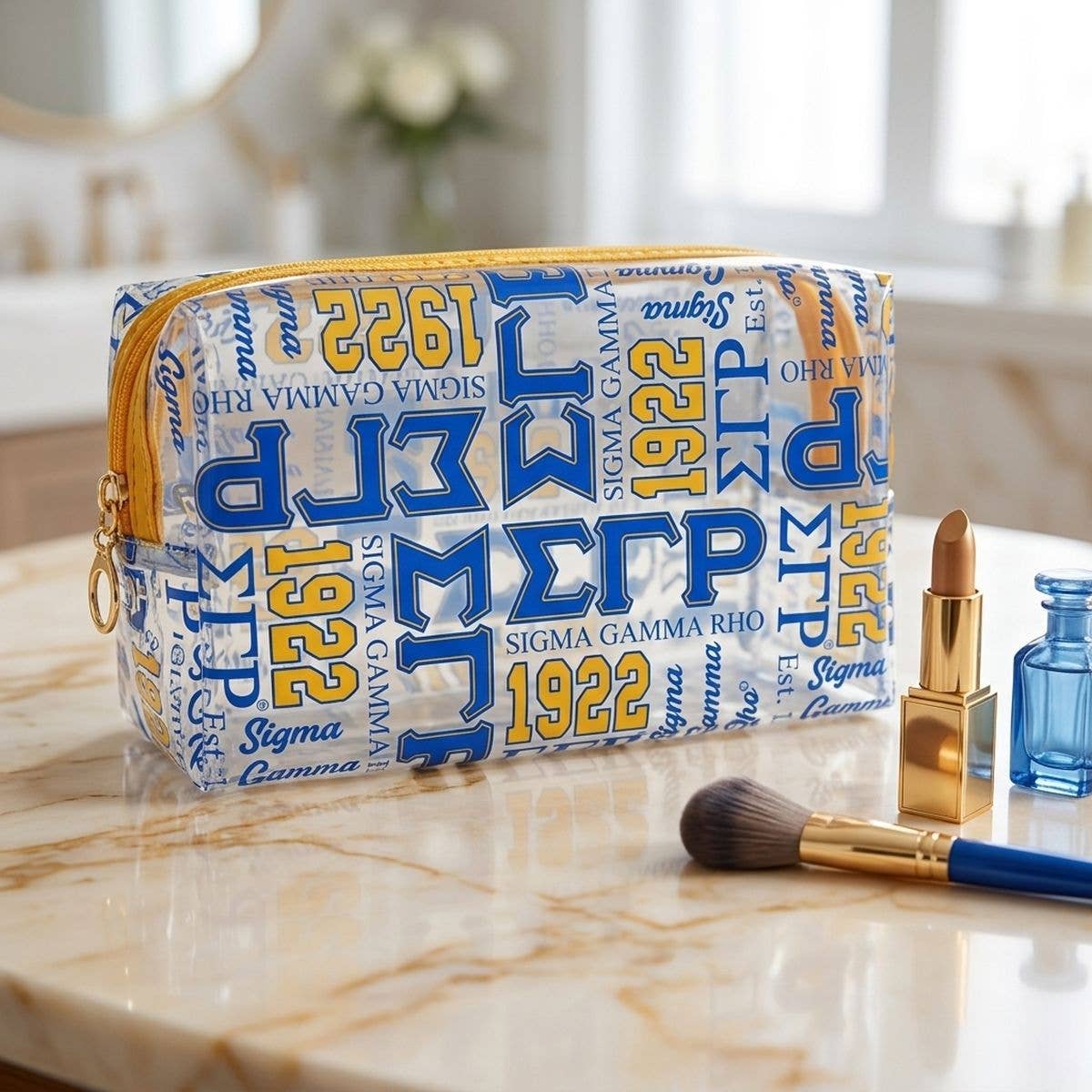 SGRho Graphic Print Makeup Pouch