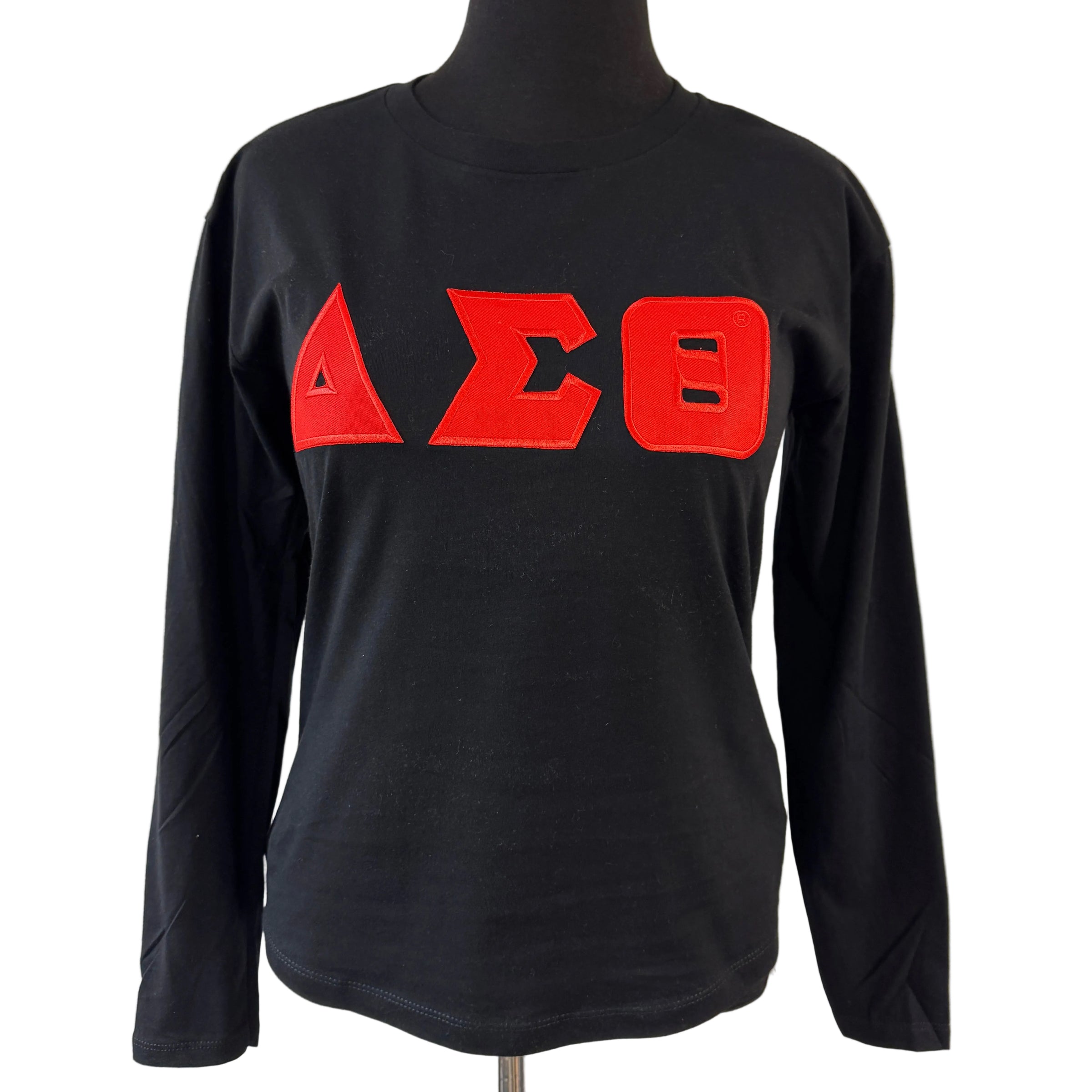 Delta Twill Letters Long Sleeves Black