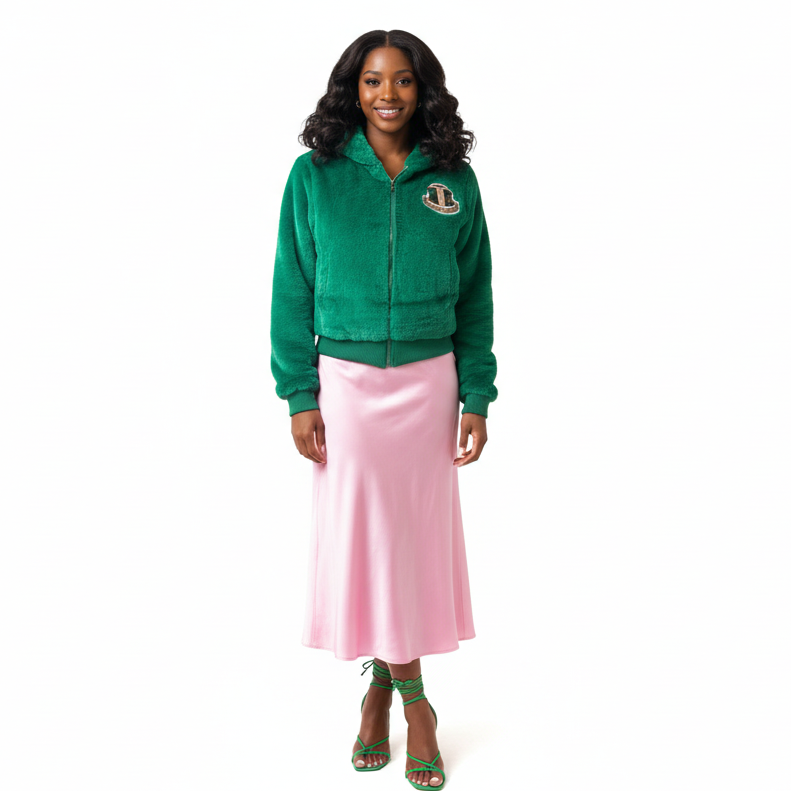 AKA Faux Fur Hoodie Jacket
