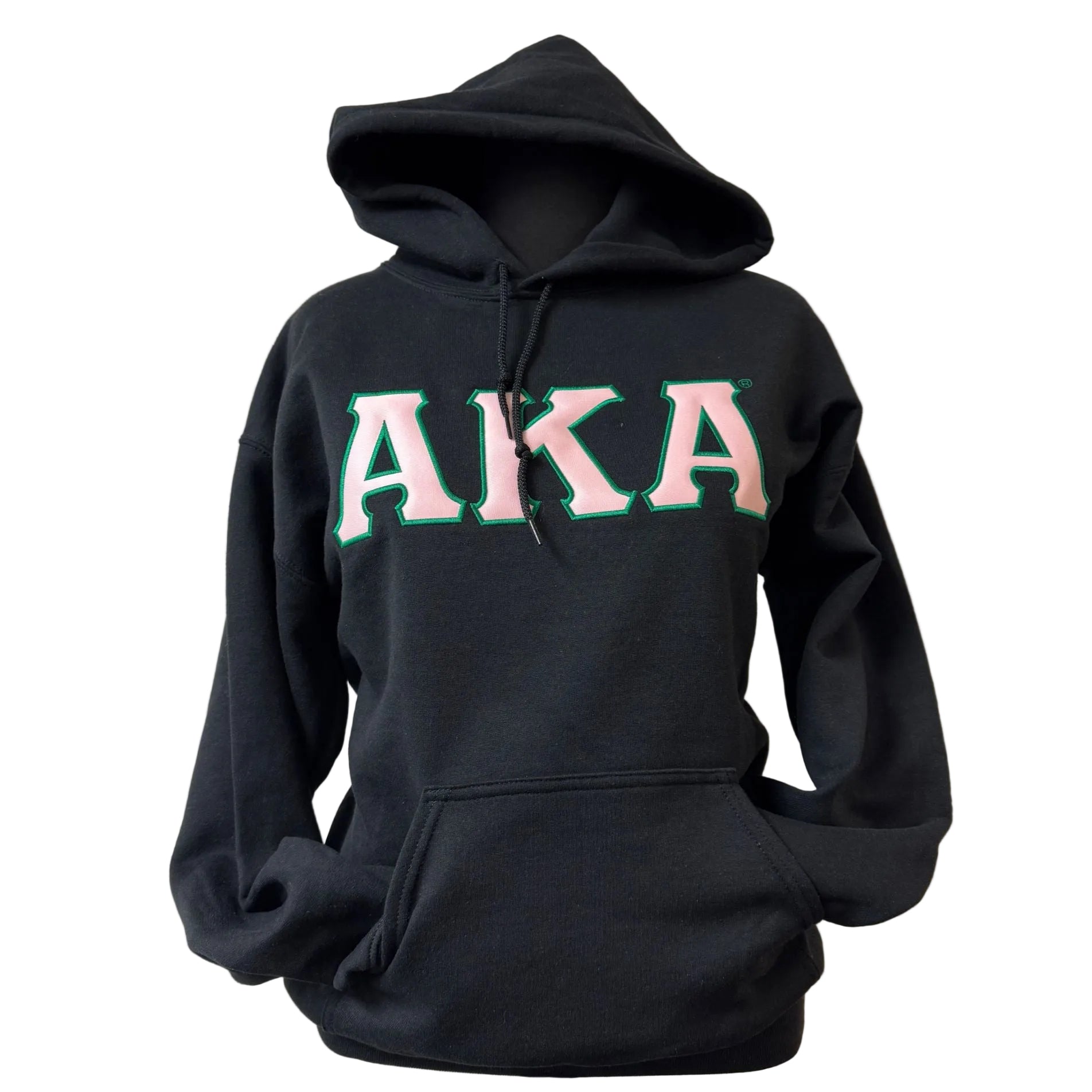 AKA Twill Letters Hoodie Black