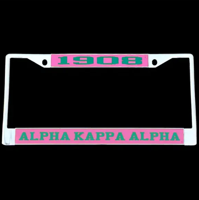 AKA Auto Frame Pink with Green Year