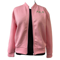 AKA Quilted Zip Jacket Pink