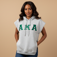 AKA Sleeveless Drop Shoulder Hoodie