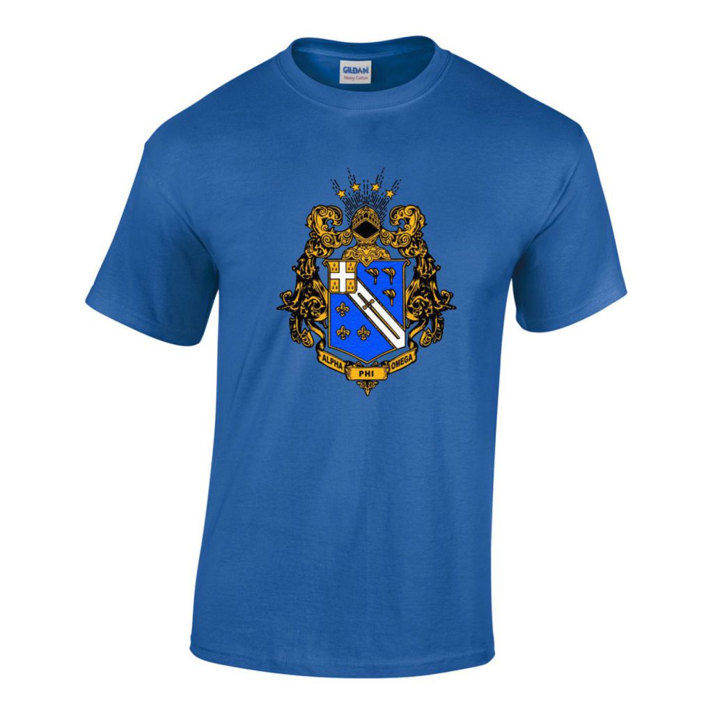 Alpha Phi Omega Shield T-shirt Royal