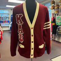 Kappa Varsity Cardigan Crimson and Cream