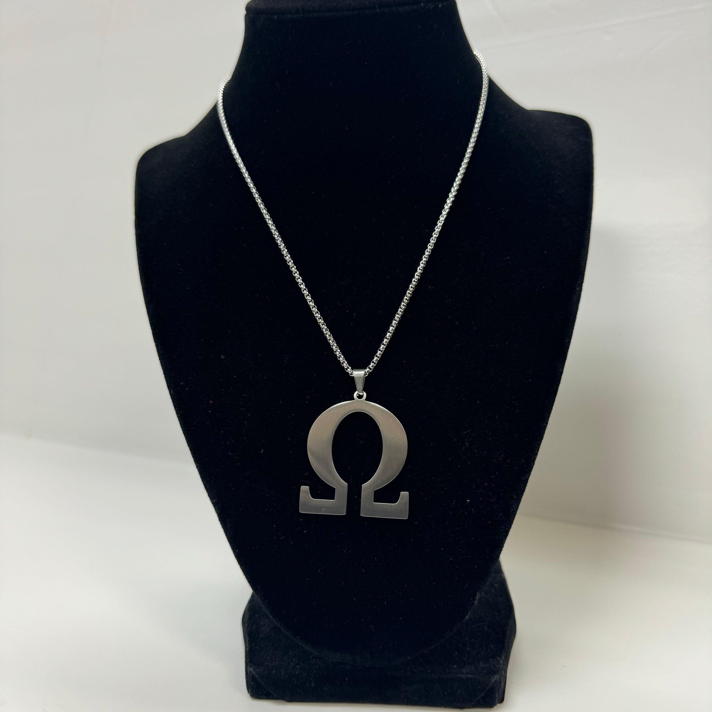 Omega Omega Stainless Pendant Necklac