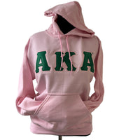 AKA Twill Letters Hoodie Pink