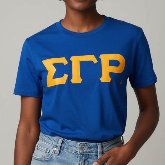 SGRho Classic Letters Blue