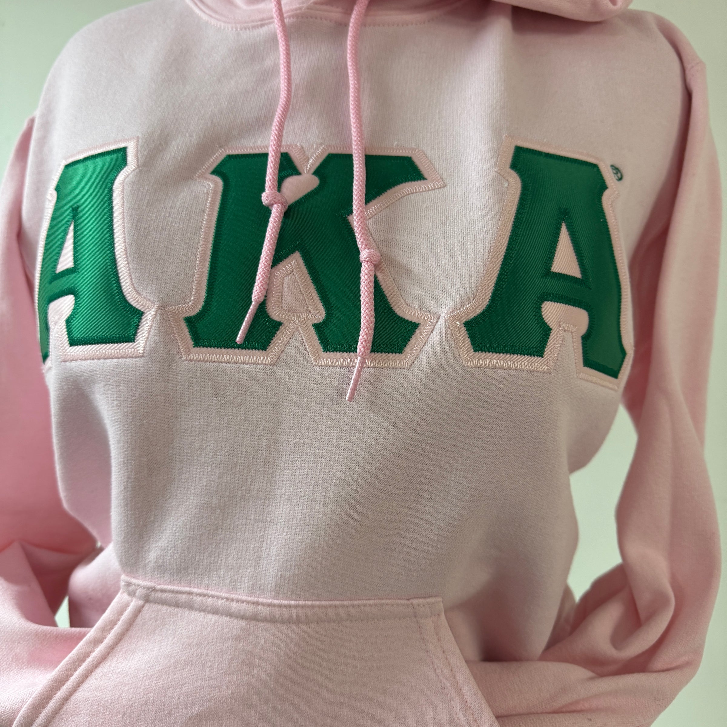 AKA Twill Letters Hoodie Pink