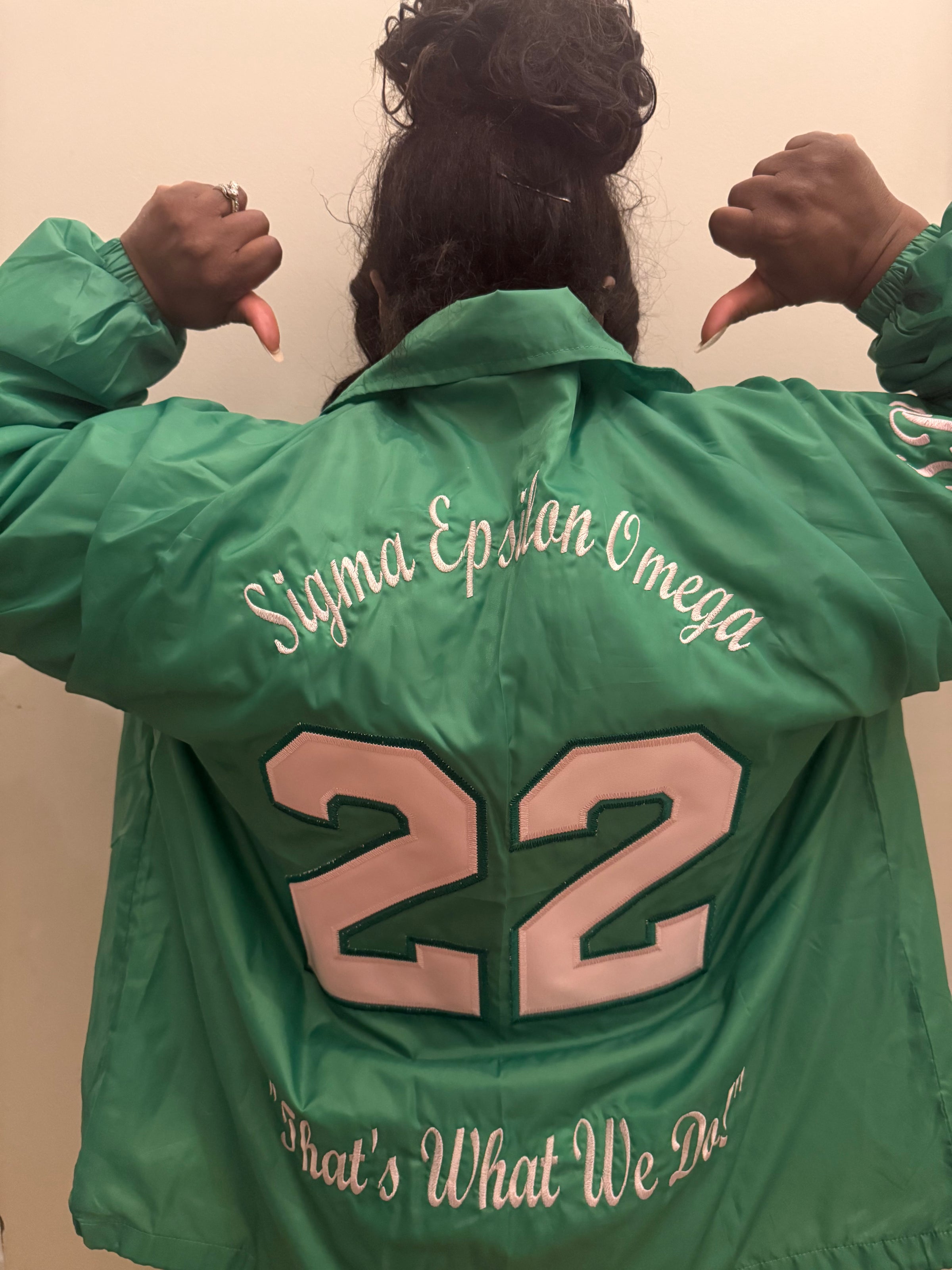 AKA - Sigma Epsilon Omega SPR 19 Green Line Jacket (Labor Only)