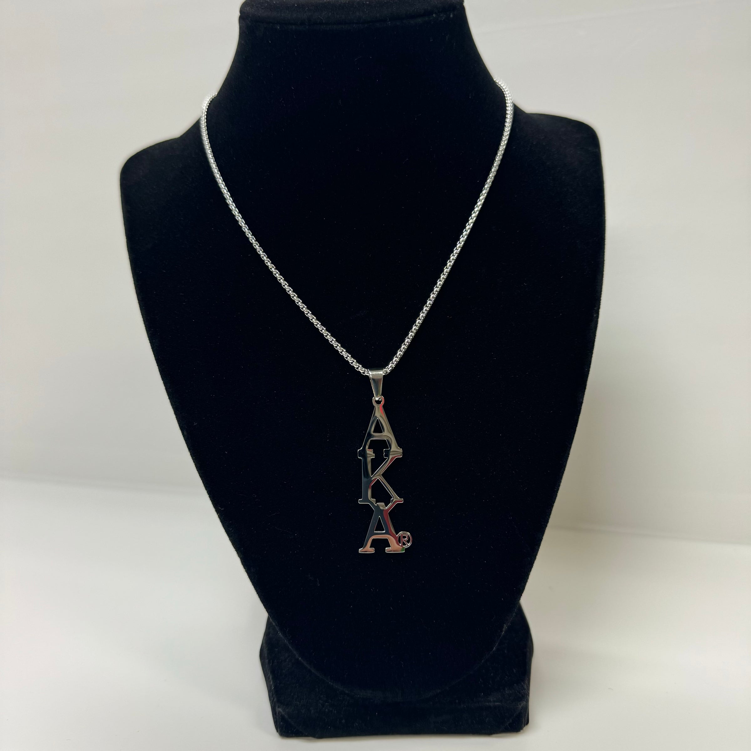 AKA Letters Pendant Necklace Stainless Steel