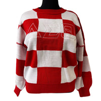 Delta Checkered Sweater