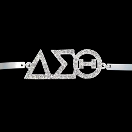 SL Delta Crystal Bracelet Silver