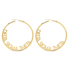 Delta Hoops Earrings - Gold