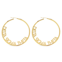 Delta Hoops Earrings - Gold