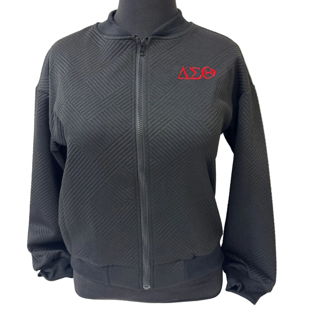 Delta Quilted Zip Jacket Black – Distinctive Specialties