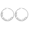 Delta Hoops Earrings - Silver