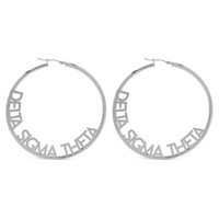 Delta Hoops Earrings - Silver