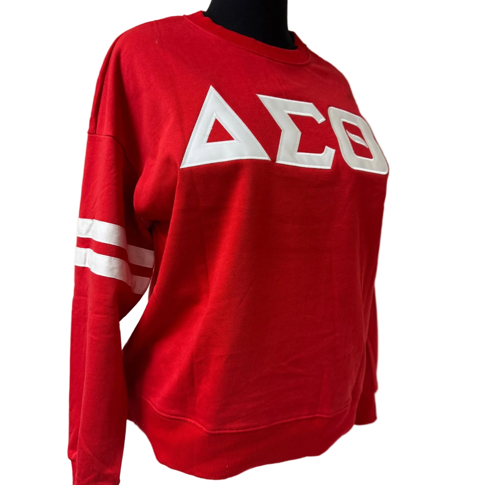 Delta Stripe Sleeve Sweatshirt