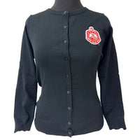 Delta Button Down Cardigan Black