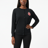 Delta Button Down Cardigan Black