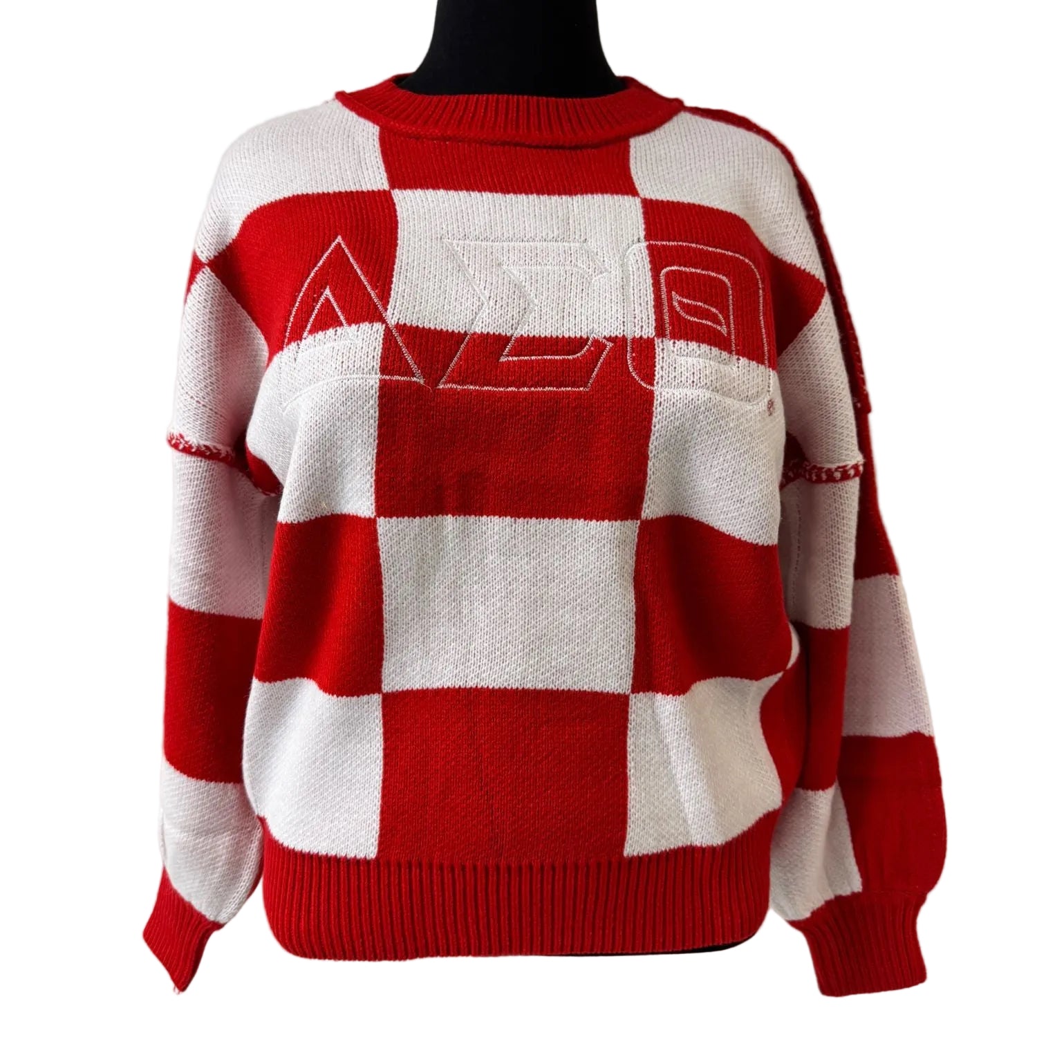 Delta Checkered Sweater