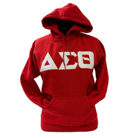 Delta Letters Hoodie Red