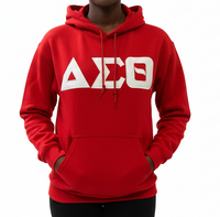 Delta Letters Hoodie Red