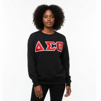 Delta Letters Sweatshirt Black