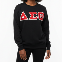 Delta Letters Sweatshirt Black