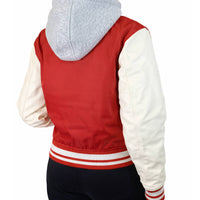 Delta Hooded Varsity Jacket w/ Detachable Hood