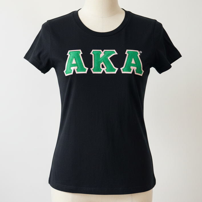 AKA Letters T-shirt Black