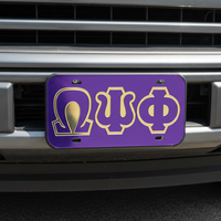 Omega Auto Front Plate Purple