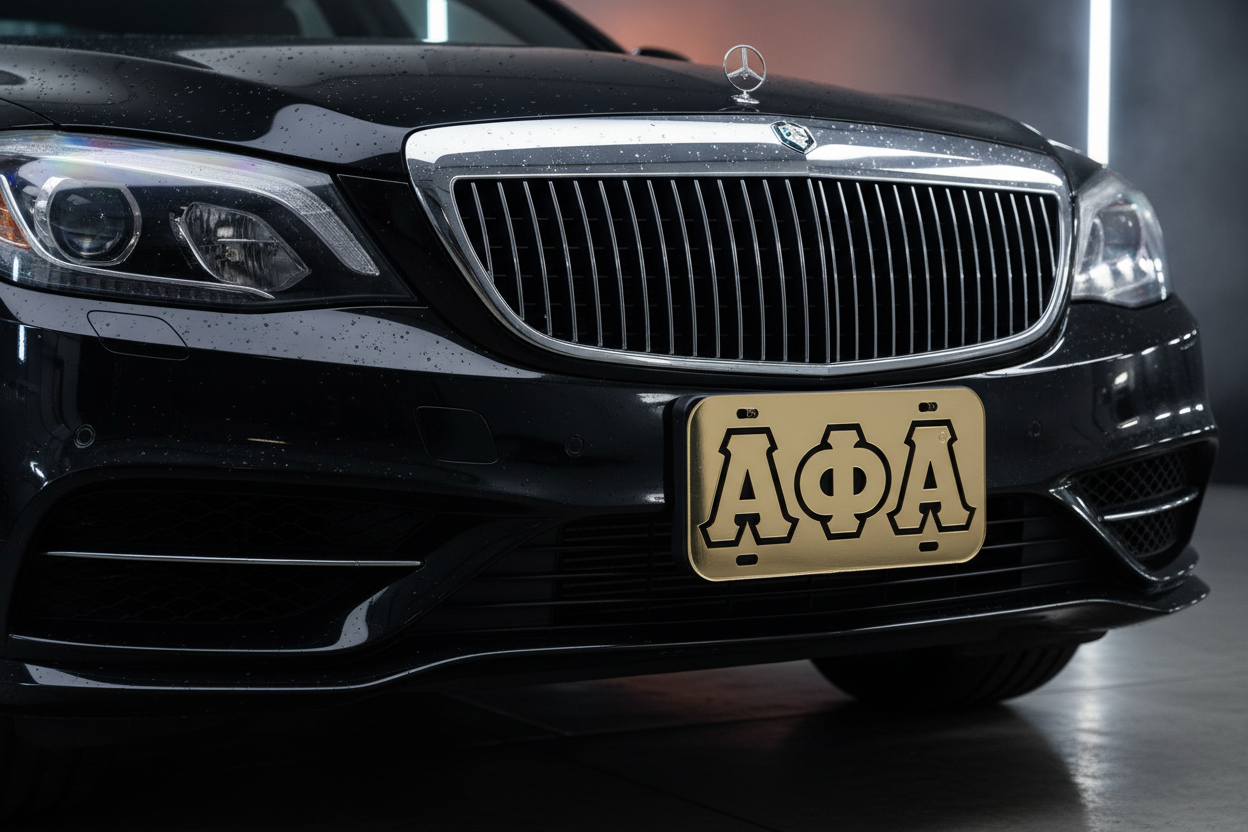 Alpha Auto Front Plate Gold