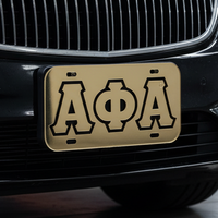 Alpha Auto Front Plate Gold