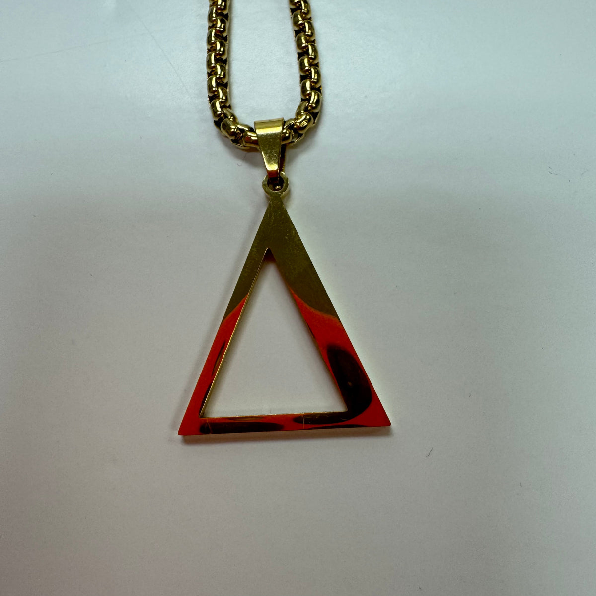 Delta Pendant Necklace Gold