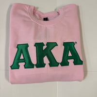 AKA Letters Sweatshirt Pink