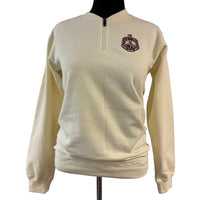 Delta Zip Sweatshirt Cream - New