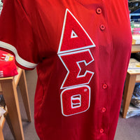 Delta Baseball Jersey with Chenille Letters