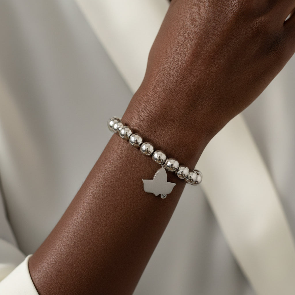 AKA Silver Bead Bracelet