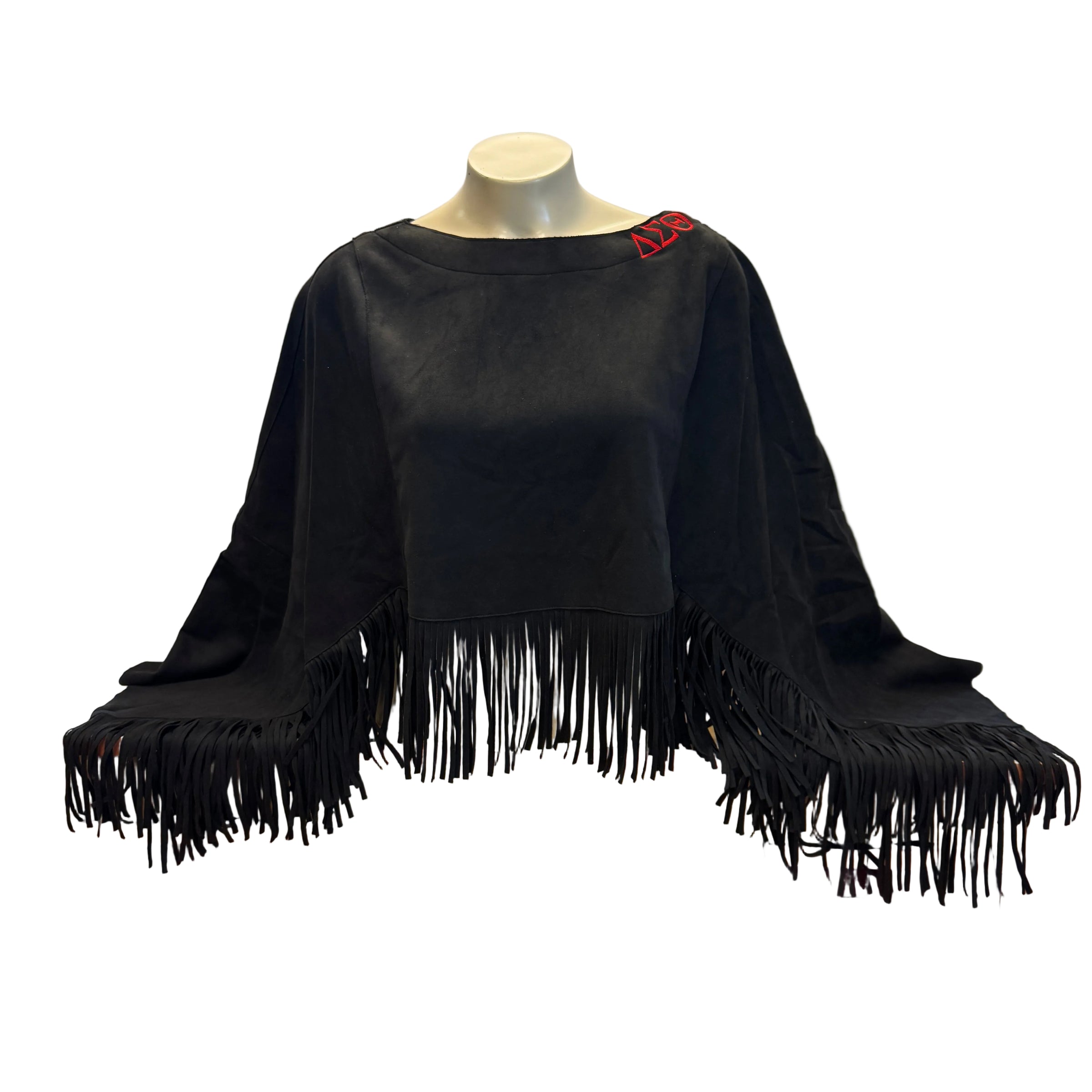 Delta Western Bohemian Suede Fringe Cape