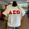 Delta Chenille Letters White Sweatshirt