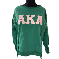 AKA Oversized Drop Shoulder Sweatshirt Green